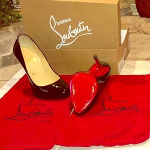 Christian Louboutin Black and Red Heels